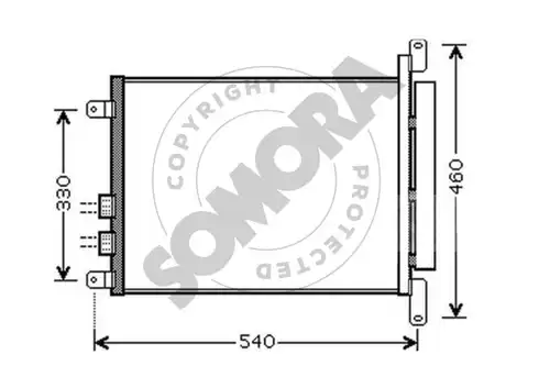 кондензатор, климатизация SOMORA 012160C