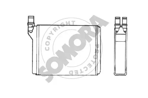 топлообменник, отопление на вътрешното пространство SOMORA 014050