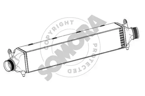 интеркулер (охладител за въздуха на турбината) SOMORA 028045A