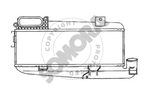интеркулер (охладител за въздуха на турбината) SOMORA 051245B
