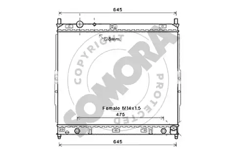 воден радиатор SOMORA 065040E