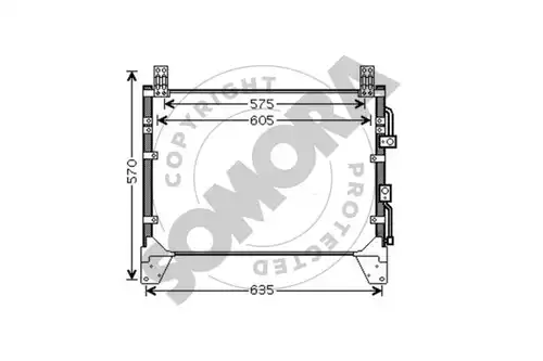 кондензатор, климатизация SOMORA 065060