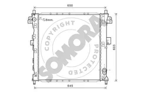 воден радиатор SOMORA 065240A