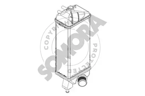интеркулер (охладител за въздуха на турбината) SOMORA 080245A