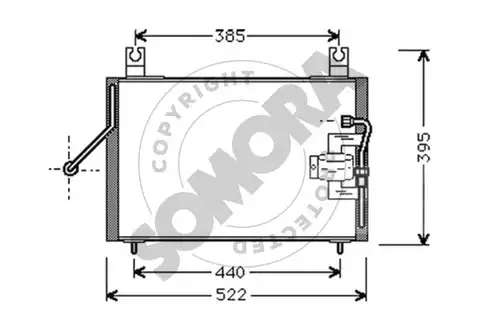 кондензатор, климатизация SOMORA 117460