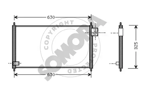 кондензатор, климатизация SOMORA 126260