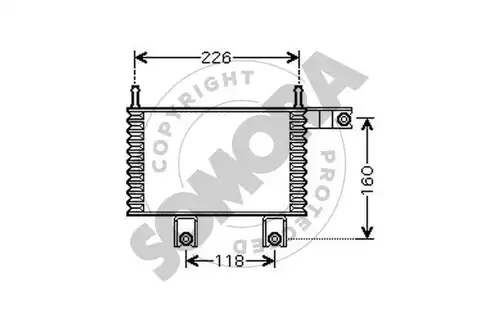 маслен радиатор, автоматична трансмисия SOMORA 137066