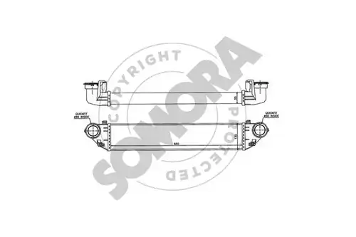 интеркулер (охладител за въздуха на турбината) SOMORA 171345