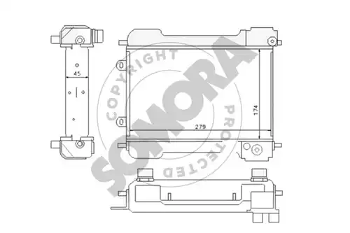 маслен радиатор, двигателно масло SOMORA 172965