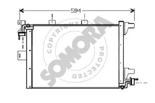 кондензатор, климатизация SOMORA 224160