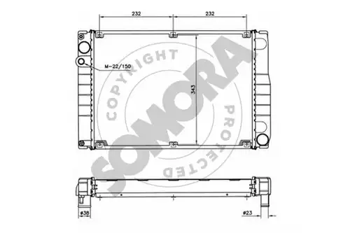 воден радиатор SOMORA 233140