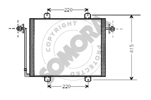 кондензатор, климатизация SOMORA 240360A