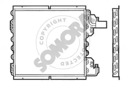 кондензатор, климатизация SOMORA 240760