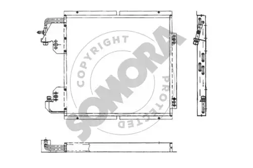кондензатор, климатизация SOMORA 240760A