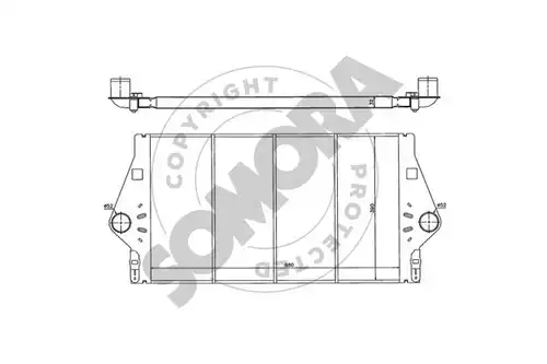 интеркулер (охладител за въздуха на турбината) SOMORA 242245B