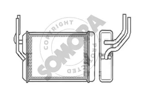 топлообменник, отопление на вътрешното пространство SOMORA 260150