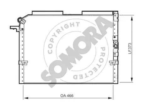 кондензатор, климатизация SOMORA 318660