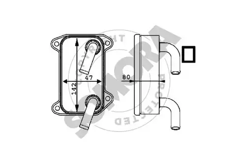 маслен радиатор, двигателно масло SOMORA 361265