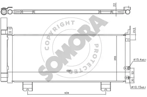 кондензатор, климатизация SOMORA 372360A