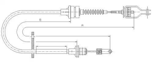 въжен механизъм, задействане на съединителя SONOVA CF01428