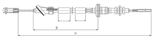 въжен механизъм, задействане на съединителя SONOVA CF01696