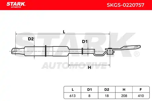 газов амортисьор, багажно/товарно пространство Stark SKGS-0220757