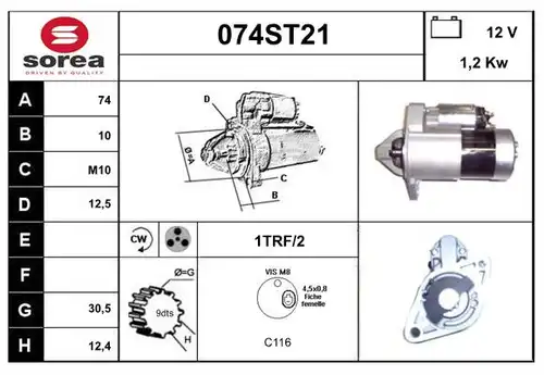 стартер STARTCAR 074ST21