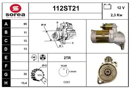 стартер STARTCAR 112ST21