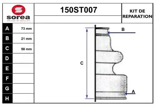 комплект маншон, полуоска STARTCAR 150ST007