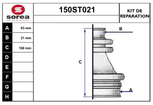 комплект маншон, полуоска STARTCAR 150ST021