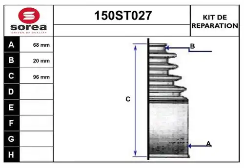 комплект маншон, полуоска STARTCAR 150ST027