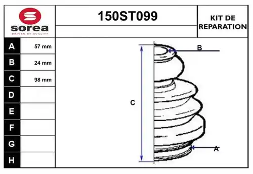 комплект маншон, полуоска STARTCAR 150ST099