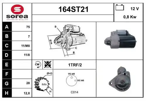 стартер STARTCAR 164ST21