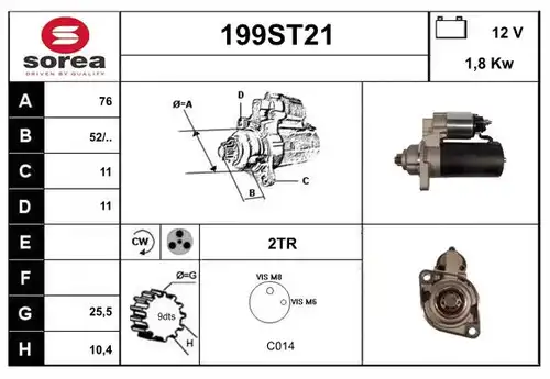 стартер STARTCAR 199ST21