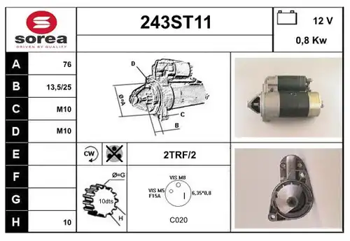 стартер STARTCAR 243ST11