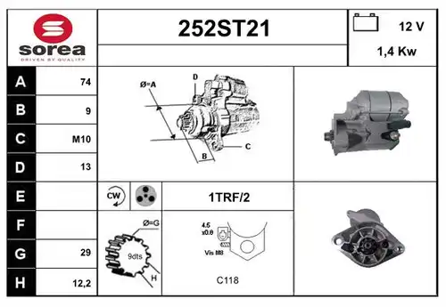 стартер STARTCAR 252ST21