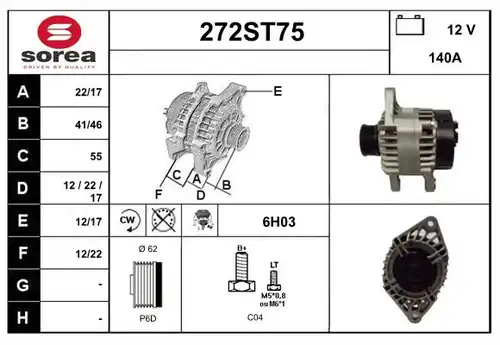 генератор STARTCAR 272ST75