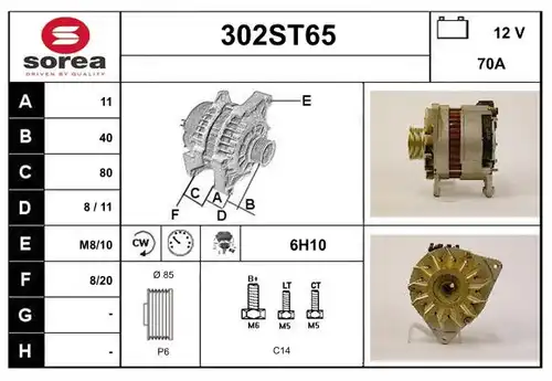 генератор STARTCAR 302ST65