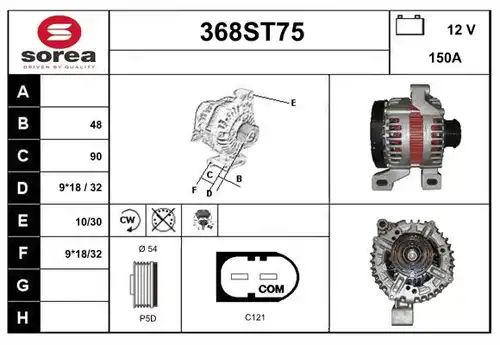 генератор STARTCAR 368ST75