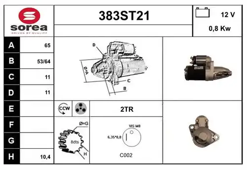 стартер STARTCAR 383ST21