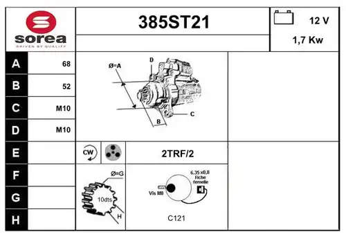 стартер STARTCAR 385ST21