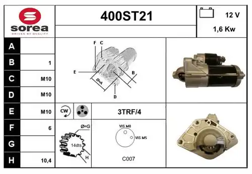 стартер STARTCAR 400ST21