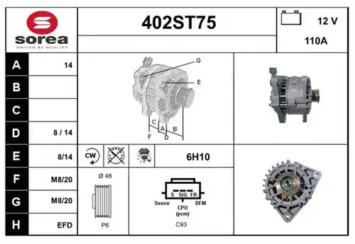 генератор STARTCAR 402ST75