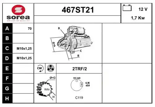 стартер STARTCAR 467ST21