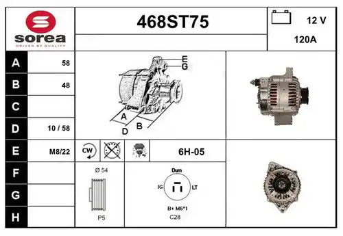 генератор STARTCAR 468ST75