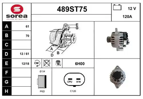 генератор STARTCAR 489ST75