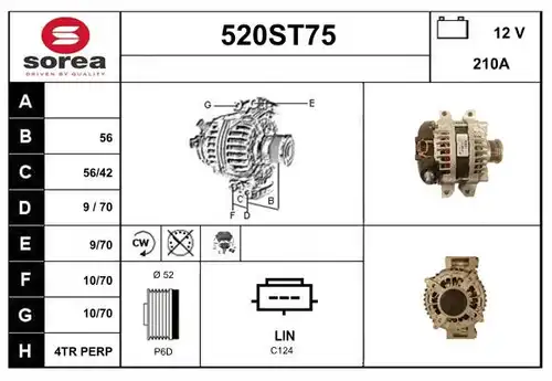 генератор STARTCAR 520ST75