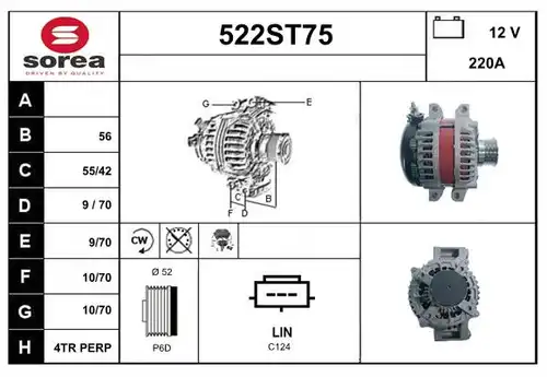 генератор STARTCAR 522ST75