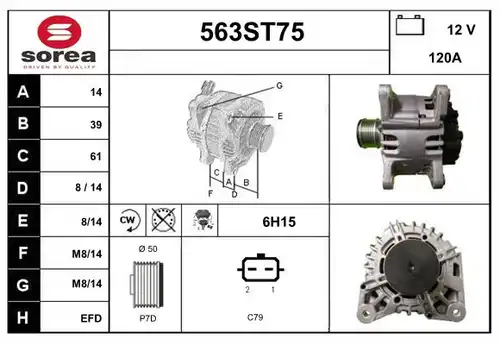 генератор STARTCAR 563ST75