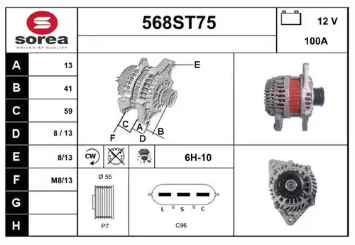 генератор STARTCAR 568ST75